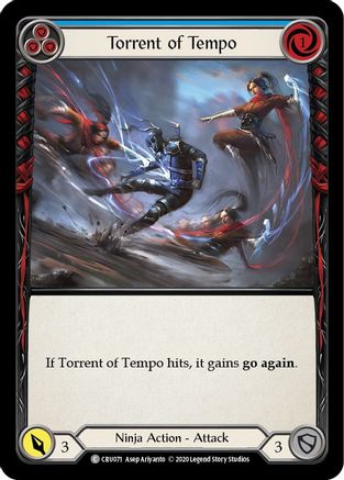 Torrent of Tempo (Blue) [U-CRU071] (Crucible of War Unlimited)  Unlimited Normal-1