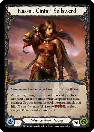 Kassai, Cintari Sellsword [CRU077] (Crucible of War)  1st Edition Normal-1