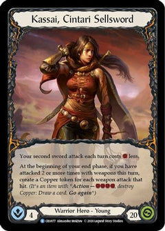 Kassai, Cintari Sellsword [U-CRU077] (Crucible of War Unlimited)  Unlimited Rainbow Foil-1