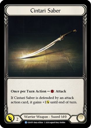Cintari Saber [CRU079] (Crucible of War)  1st Edition Normal-1