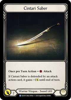 Cintari Saber [CRU079] (Crucible of War)  1st Edition Cold Foil-1