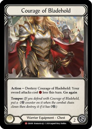 Courage of Bladehold [U-CRU081] (Crucible of War Unlimited)  Unlimited Normal-1