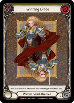 Twinning Blade [CRU082] (Crucible of War)  1st Edition Extended Art Rainbow Foil-1
