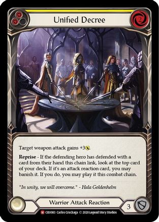 Unified Decree [U-CRU083] (Crucible of War Unlimited)  Unlimited Normal-1