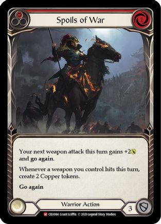 Spoils of War [U-CRU084] (Crucible of War Unlimited)  Unlimited Rainbow Foil
