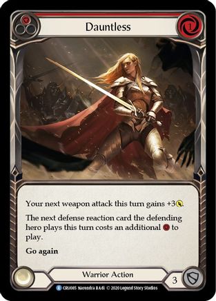 Dauntless (Red) [CRU085] (Crucible of War)  1st Edition Normal