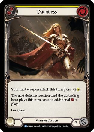 Dauntless (Yellow) [CRU086] (Crucible of War)  1st Edition Normal-1