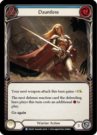 Dauntless (Blue) [U-CRU087] (Crucible of War Unlimited)  Unlimited Rainbow Foil-1