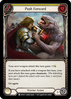 Push Forward (Yellow) [CRU095] (Crucible of War)  1st Edition Rainbow Foil-1