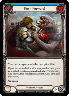 Push Forward (Blue) [CRU096] (Crucible of War)  1st Edition Rainbow Foil-1