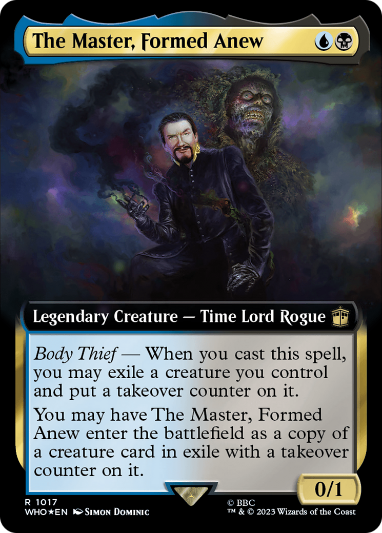 The Master, Formed Anew (Extended Art) (Surge Foil) [Doctor Who]-1