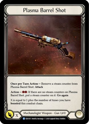 Plasma Barrel Shot [U-CRU101] (Crucible of War Unlimited)  Unlimited Rainbow Foil-1