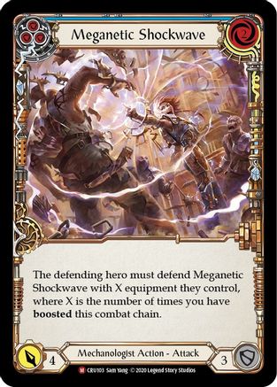 Meganetic Shockwave [U-CRU103] (Crucible of War Unlimited)  Unlimited Rainbow Foil-1