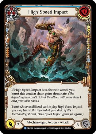 High Speed Impact (Blue) [U-CRU108] (Crucible of War Unlimited)  Unlimited Normal-1