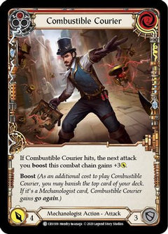 Combustible Courier (Red) [CRU109] (Crucible of War)  1st Edition Rainbow Foil-1