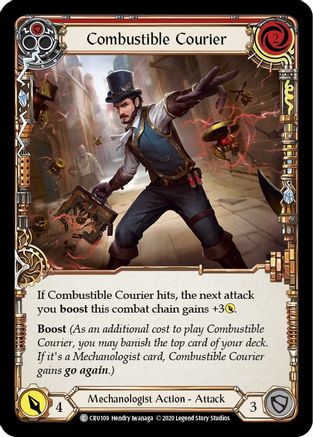 Combustible Courier (Red) [U-CRU109] (Crucible of War Unlimited)  Unlimited Rainbow Foil-1