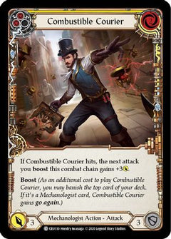 Combustible Courier (Yellow) [CRU110] (Crucible of War)  1st Edition Rainbow Foil-1
