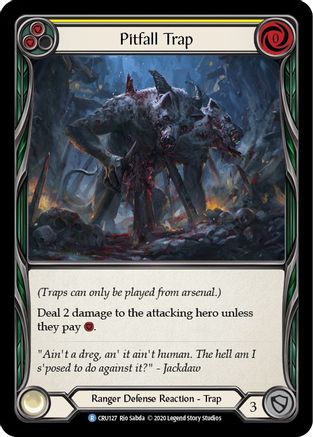 Pitfall Trap [CRU127] (Crucible of War)  1st Edition Rainbow Foil-1