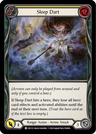 Sleep Dart (Yellow) [U-CRU133] (Crucible of War Unlimited)  Unlimited Rainbow Foil-1