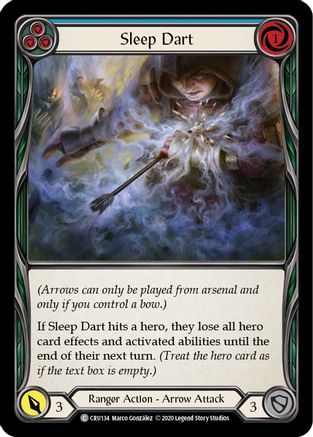 Sleep Dart (Blue) [U-CRU134] (Crucible of War Unlimited)  Unlimited Rainbow Foil-1