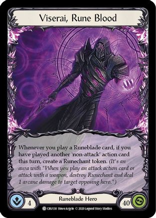 Viserai, Rune Blood [CRU138] (Crucible of War)  1st Edition Normal-1