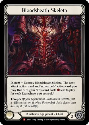 Bloodsheath Skeleta [U-CRU141] (Crucible of War Unlimited)  Unlimited Rainbow Foil-1