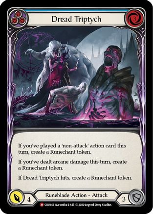 Dread Triptych [CRU142] (Crucible of War)  1st Edition Rainbow Foil-1