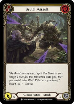 Brutal Assault (Yellow) [CRU193] (Crucible of War)  1st Edition Rainbow Foil-1