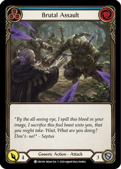 Brutal Assault (Blue) [CRU194] (Crucible of War)  1st Edition Rainbow Foil-1