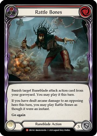 Rattle Bones [CRU143] (Crucible of War)  1st Edition Rainbow Foil-1