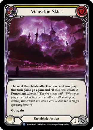 Mauvrion Skies (Yellow) [U-CRU146] (Crucible of War Unlimited)  Unlimited Normal-1