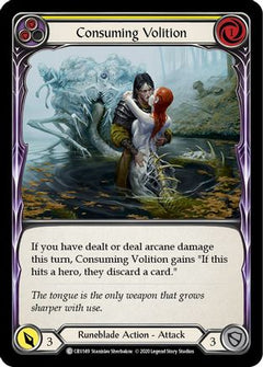 Consuming Volition (Yellow) [CRU149] (Crucible of War)  1st Edition Rainbow Foil-1