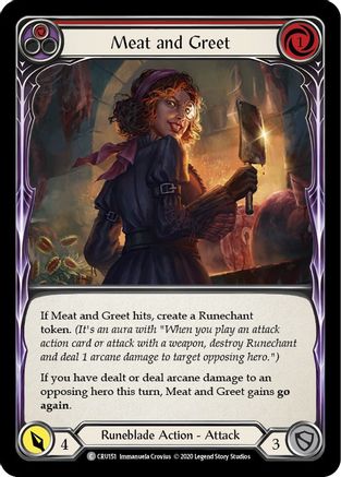 Meat and Greet (Red) [CRU151] (Crucible of War)  1st Edition Rainbow Foil