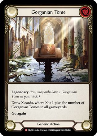 Gorganian Tome [U-CRU181] (Crucible of War Unlimited)  Unlimited Rainbow Foil-1