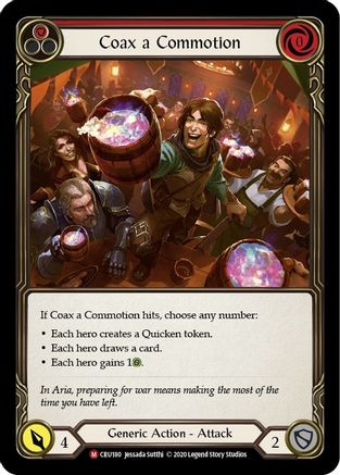 Coax a Commotion [CRU180] (Crucible of War)  1st Edition Rainbow Foil-1