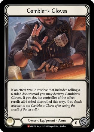 Gambler's Gloves [U-CRU179] (Crucible of War Unlimited)  Unlimited Normal-1