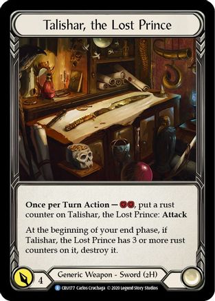 Talishar, the Lost Prince [CRU177] (Crucible of War)  1st Edition Normal-1