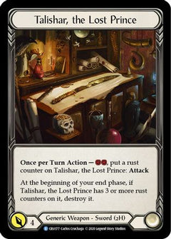 Talishar, the Lost Prince [CRU177] (Crucible of War)  1st Edition Cold Foil-1