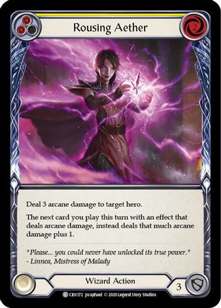 Rousing Aether (Yellow) [U-CRU172] (Crucible of War Unlimited)  Unlimited Normal-1