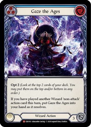 Gaze the Ages [U-CRU163] (Crucible of War Unlimited)  Unlimited Rainbow Foil-1