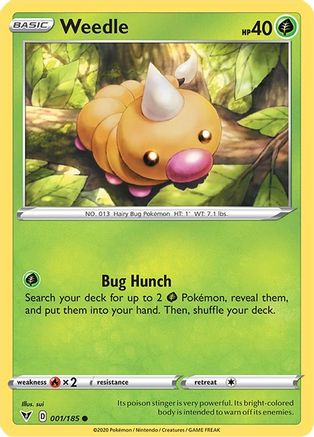 Weedle (001/185) [Sword & Shield: Vivid Voltage]-1