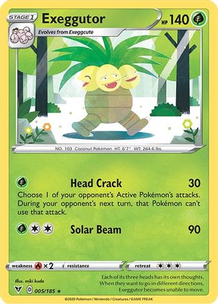 Exeggutor (005/185) [Sword & Shield: Vivid Voltage]-1