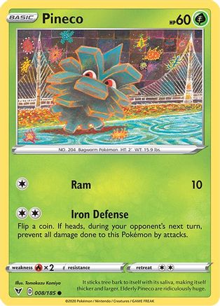 Pineco (008/185) [Sword & Shield: Vivid Voltage]-1