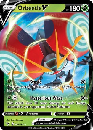Orbeetle V (020/185) [Sword & Shield: Vivid Voltage]-1