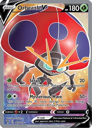 Orbeetle V (166/185) [Sword & Shield: Vivid Voltage]-1