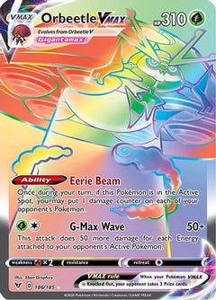 Orbeetle VMAX (186/185) [Sword & Shield: Vivid Voltage]-1