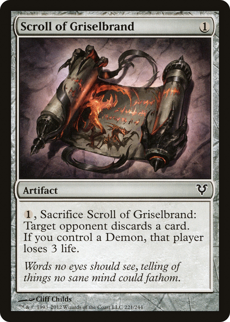 Scroll of Griselbrand [Avacyn Restored]-1