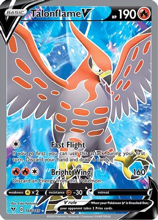 Talonflame V (168/185) [Sword & Shield: Vivid Voltage]-1
