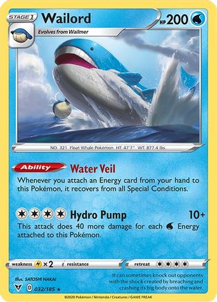 Wailord (032/185) [Sword & Shield: Vivid Voltage]-1