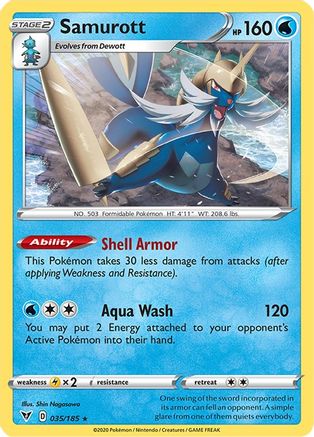Samurott (035/185) [Sword & Shield: Vivid Voltage]-1